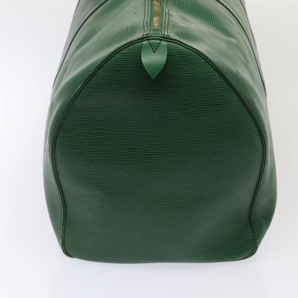 LOUIS VUITTON Epi Keepall 60 Boston Bag Green M42944 LV Auth 85274 - Picture 3 of 16